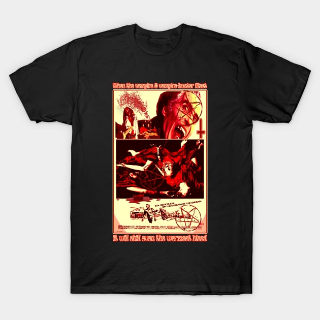 When The Vampire & Vampire Hunter Meet T-Shirt by The Dark Vestiary